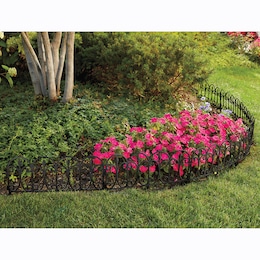 Set of 4 Garden Fence Edging, , large