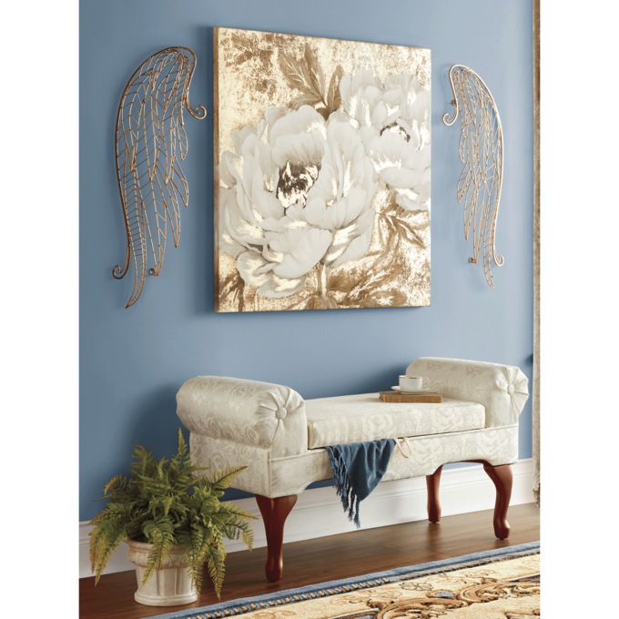 Set of 2 Golden Wings Décor, , large