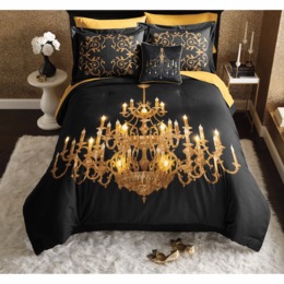 Chandelier Comforter Set and Decorative Pillow, , large