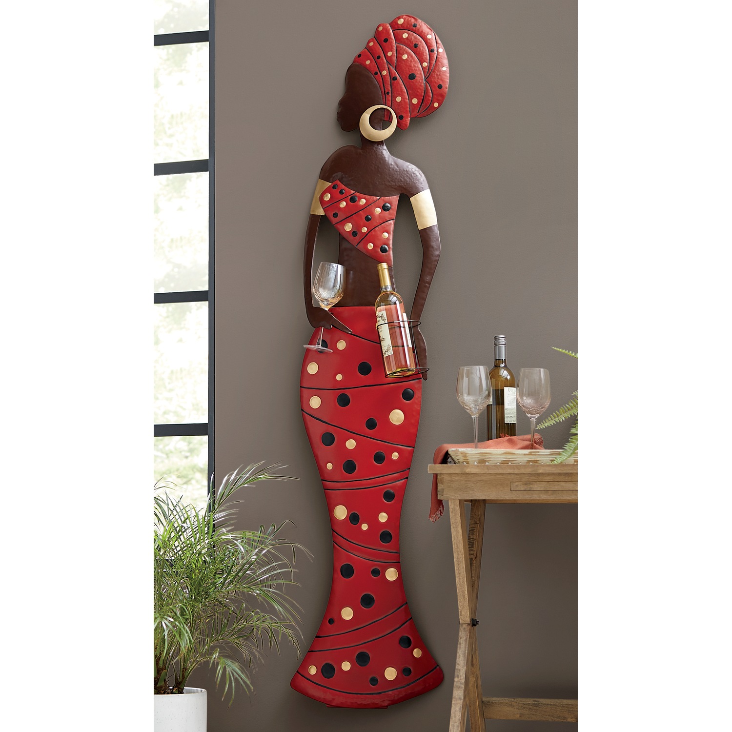 black wine holder