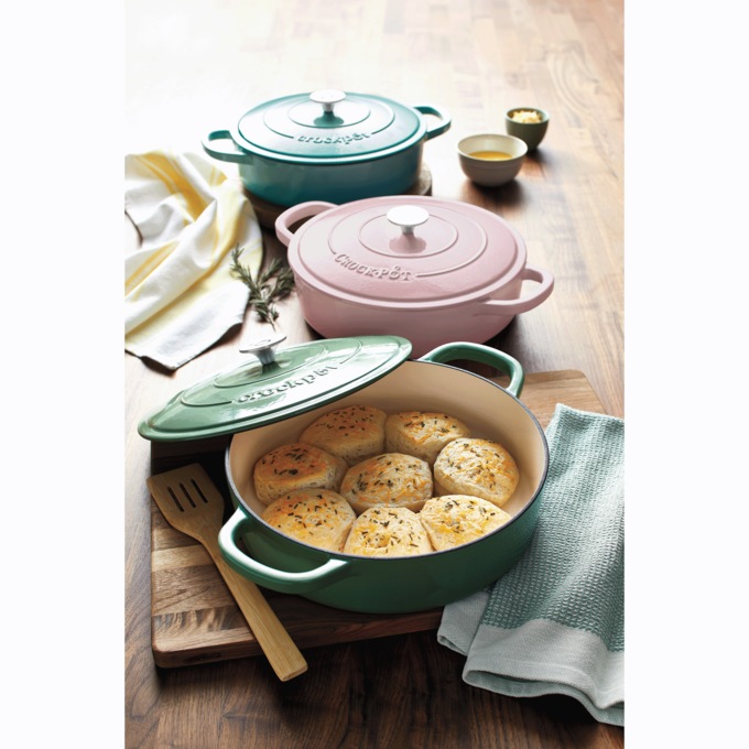 Crock-Pot Enameled 5-Quart Braiser Pan with Lid, , large