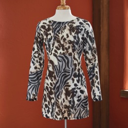 Alex Animal Print Tunic, , large