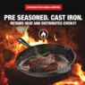 Granitestone Pre-Seasoned Cast Iron 10.25" Skillet, , large