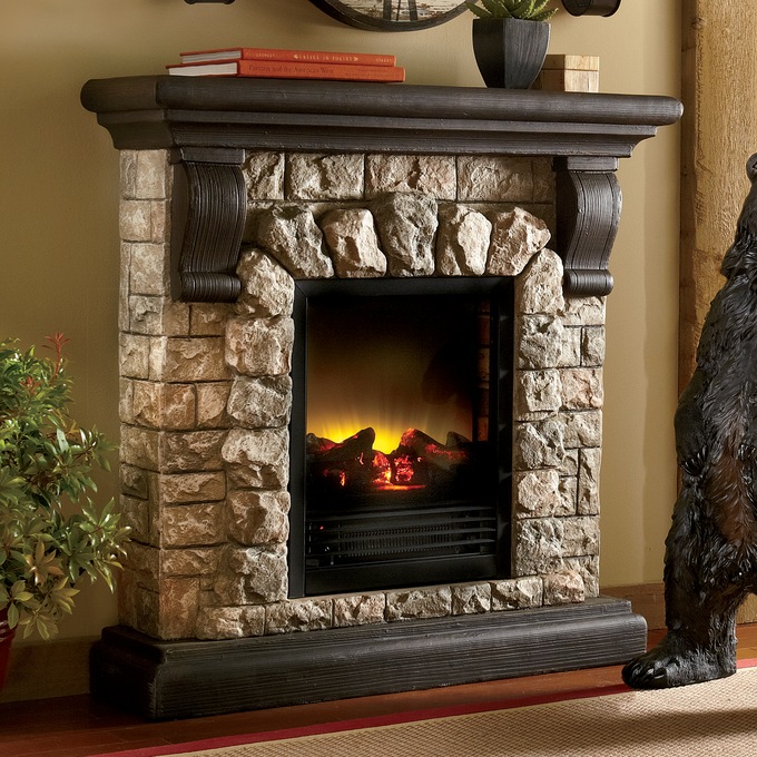 Faux Stone Fireplace | Seventh Avenue