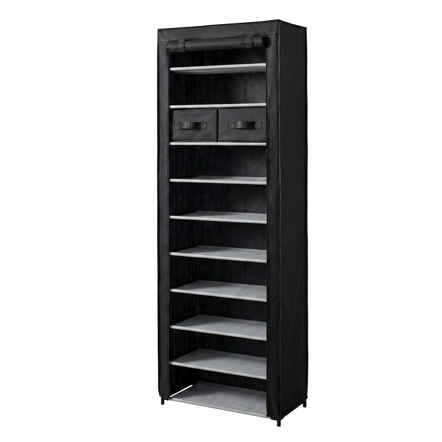 Tall 10-Layer Fabric Shoe Storage Organizer | Seventh Avenue