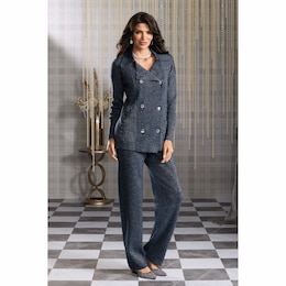 Aleyna 2-Piece Women's Sweater Set with Blazer-Style Jacket, , large