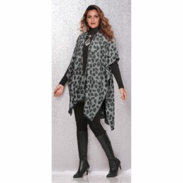 Britt&#39;s Knits Snow Leopard Wrap, , large
