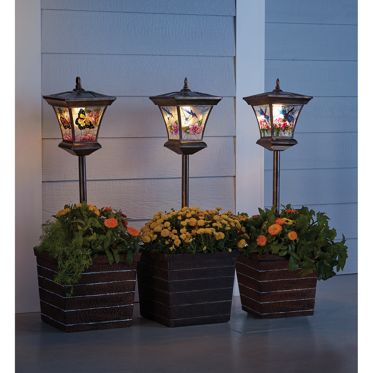 Solar Lantern Planter Seventh Avenue