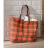 Harvest Plaid Tote, , large