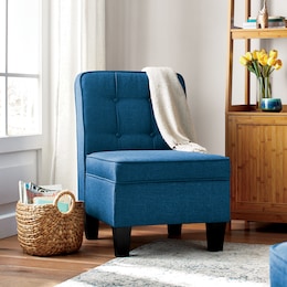Tufted Parker Slipper Chair, , large