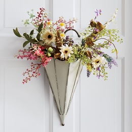 Metal Umbrella with Floral, , large