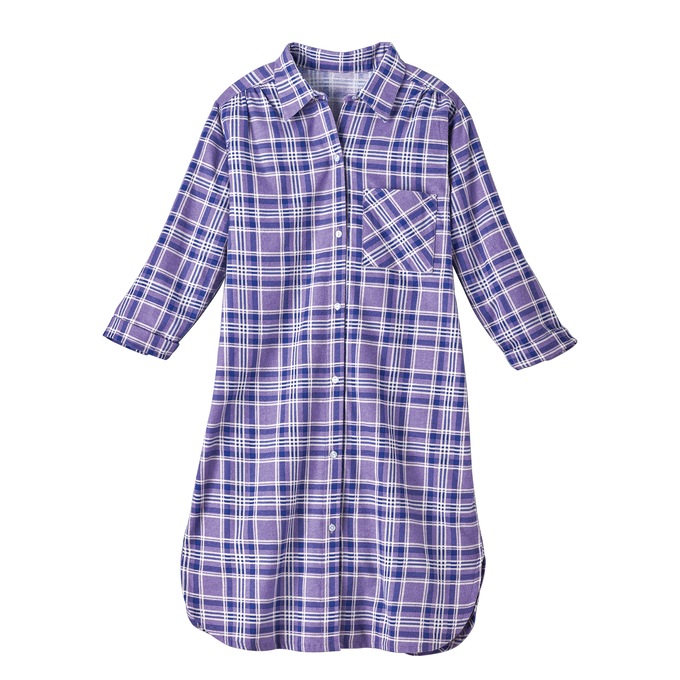 Printed Flannel PJs or Nightshirt, , large