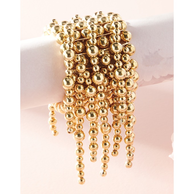 Beaded Fringe Bracelet, , large