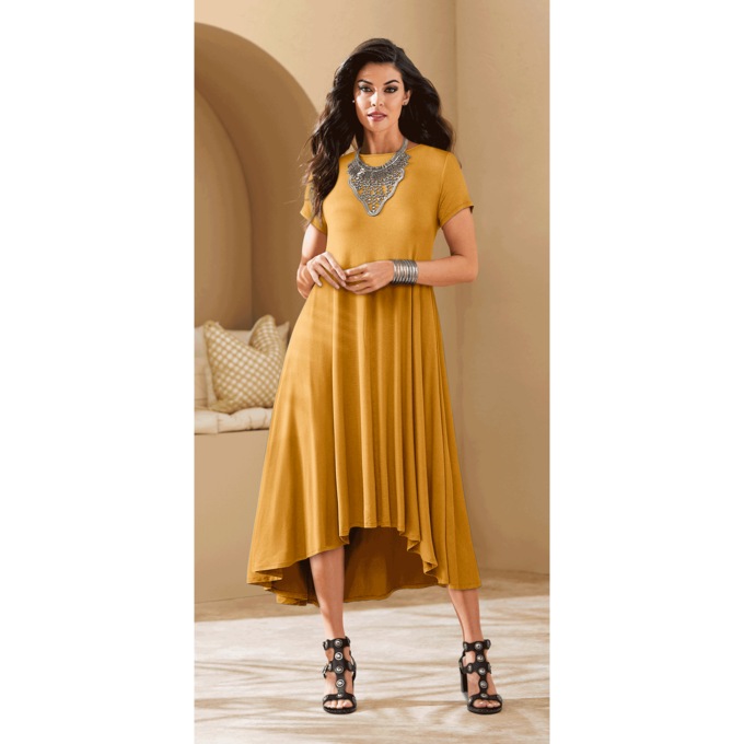 Gigi High-Low Swing Dress, , large