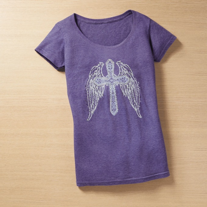 Angel Cross Tee, , large