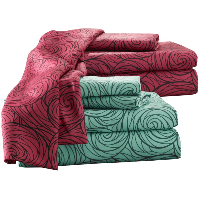 Color Connection Circles Microfiber Sheet Set, , large