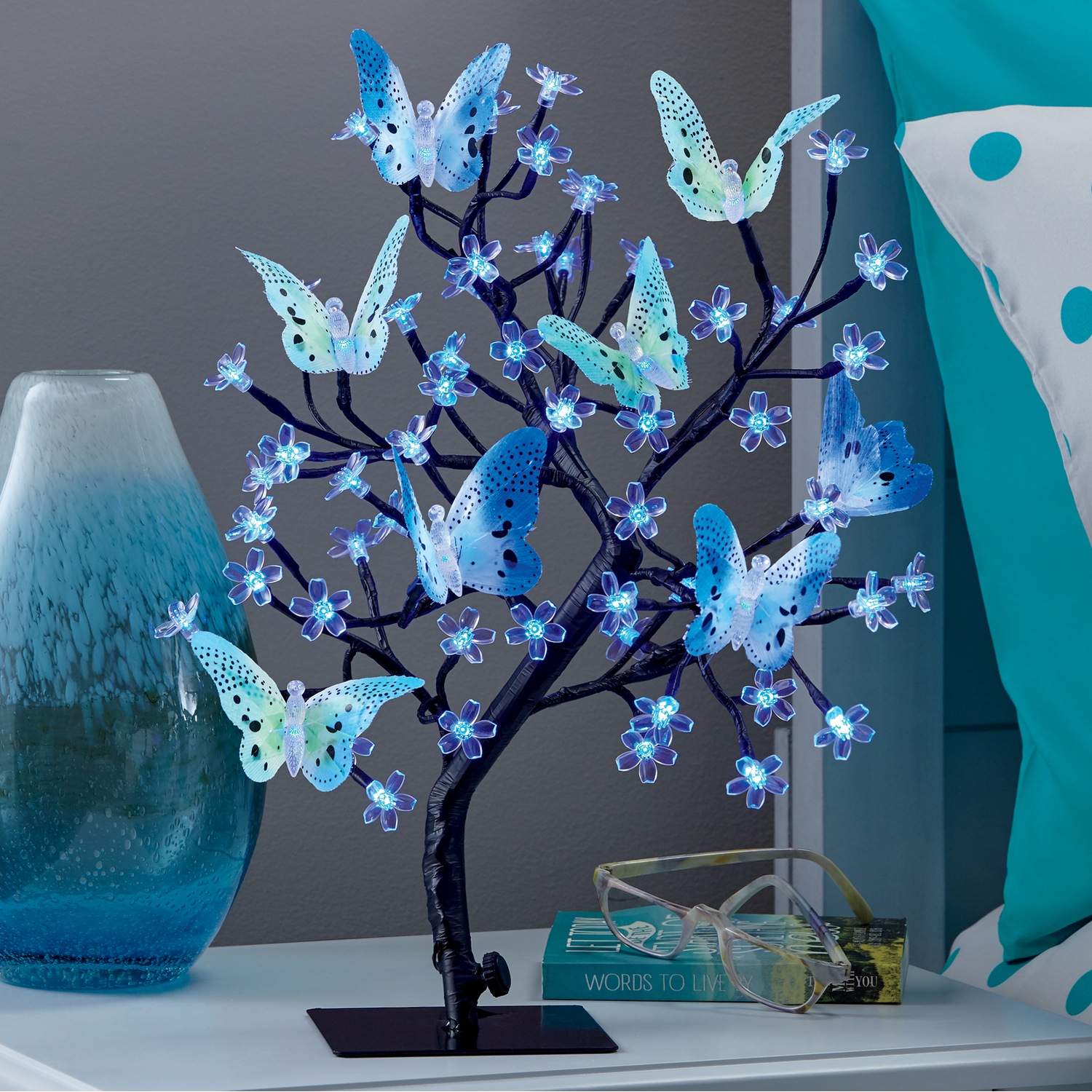 Lighted Butterfly Tree Table Lamp | Seventh Avenue