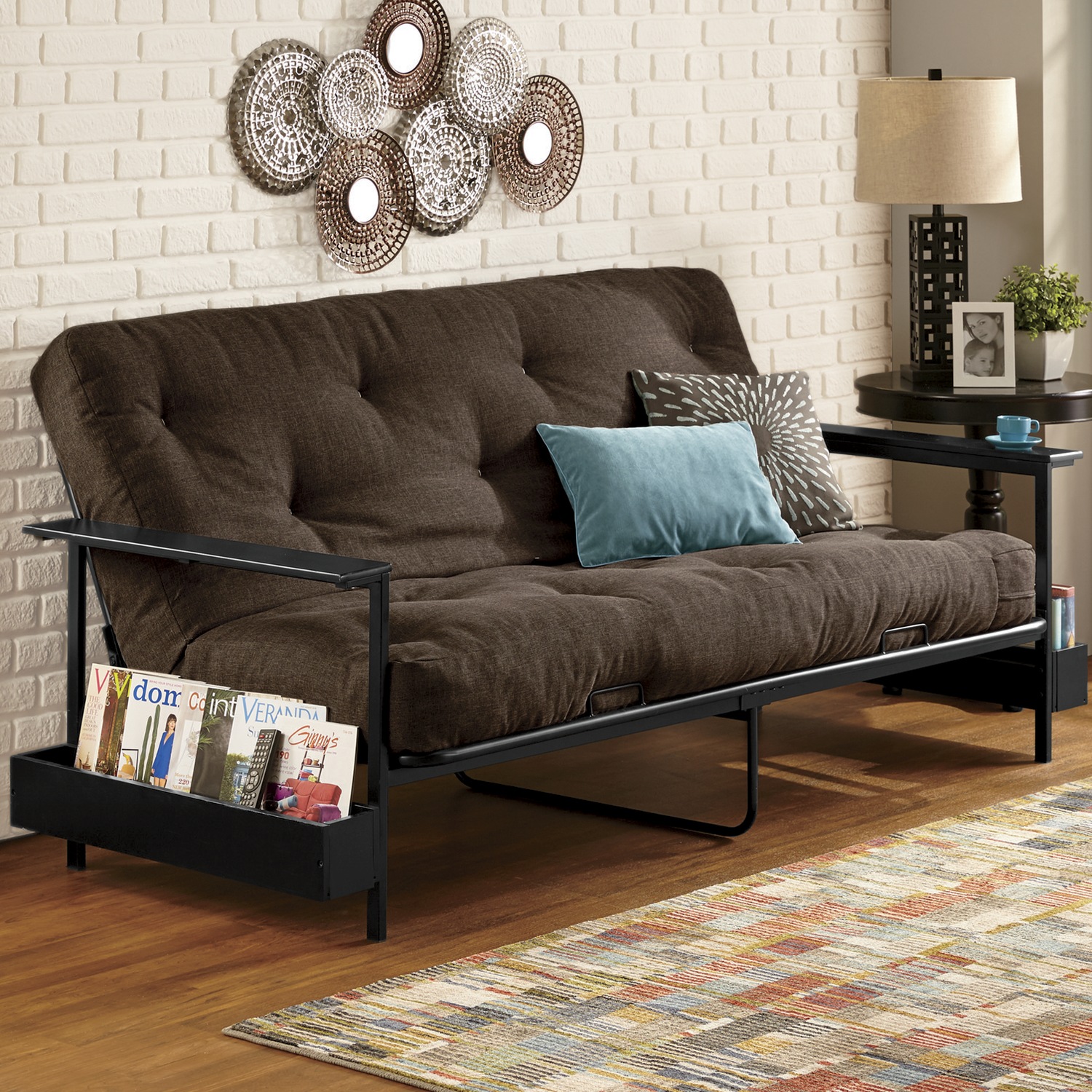 Metal Futon Frame And Double Mattress By Serta Seventh Avenue Metal Futon Frame And Double Mattress By Serta Reg