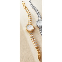 Ladies' Crystal Round Watch, , large