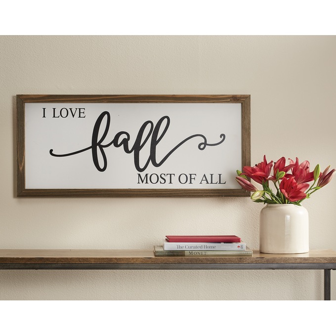 I Love Fall Most of All Wall D&eacute;cor, , large