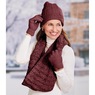 Crazy Soft Chenille Hat/Scarf/Glove Set, Wine, large