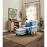 Barn Door Console, Distressed Wood Tone, large