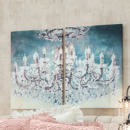 2-Piece Romance Gem Chandelier Wall Art Set, , large