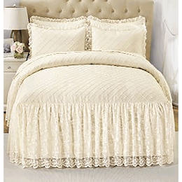 Vintage Lace Bedspread, , large