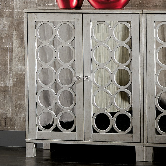 Tina Circle Mirror Cabinet, , large