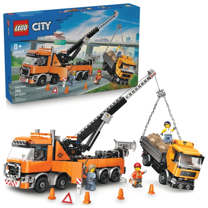 LEGO City Heavy-Duty Recovery Tow Truck with Crane, , large