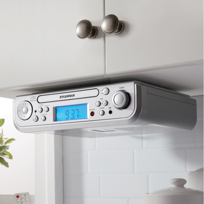 Under Cabinet Cd Clock Radio By Sylvania Seventh Avenue - Under Cabinet Cd Radio Kitchen Under Cabinet Cd Clock Radio By Sylvania Seventh Avenue - Under Cabinet Cd Radio Kitchen