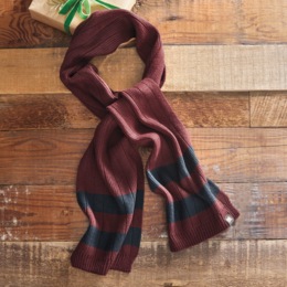 MUK LUKS Men's Ribbed Scarf, , large