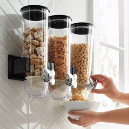 Wall-Mount Triple Cereal Dispenser, , large