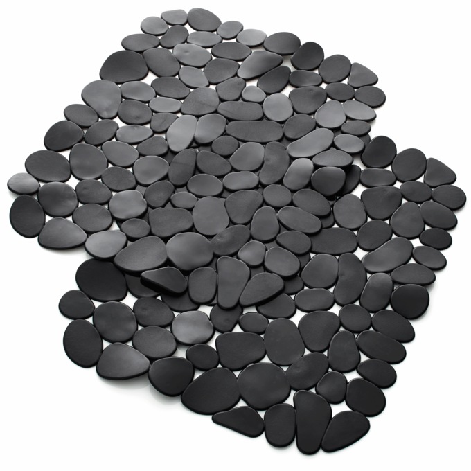 Set of 2 Pebble-Design Sink Mats, , large