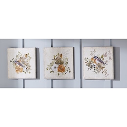 Lit 3-Piece Birds in Tree Wall Art Set, , large