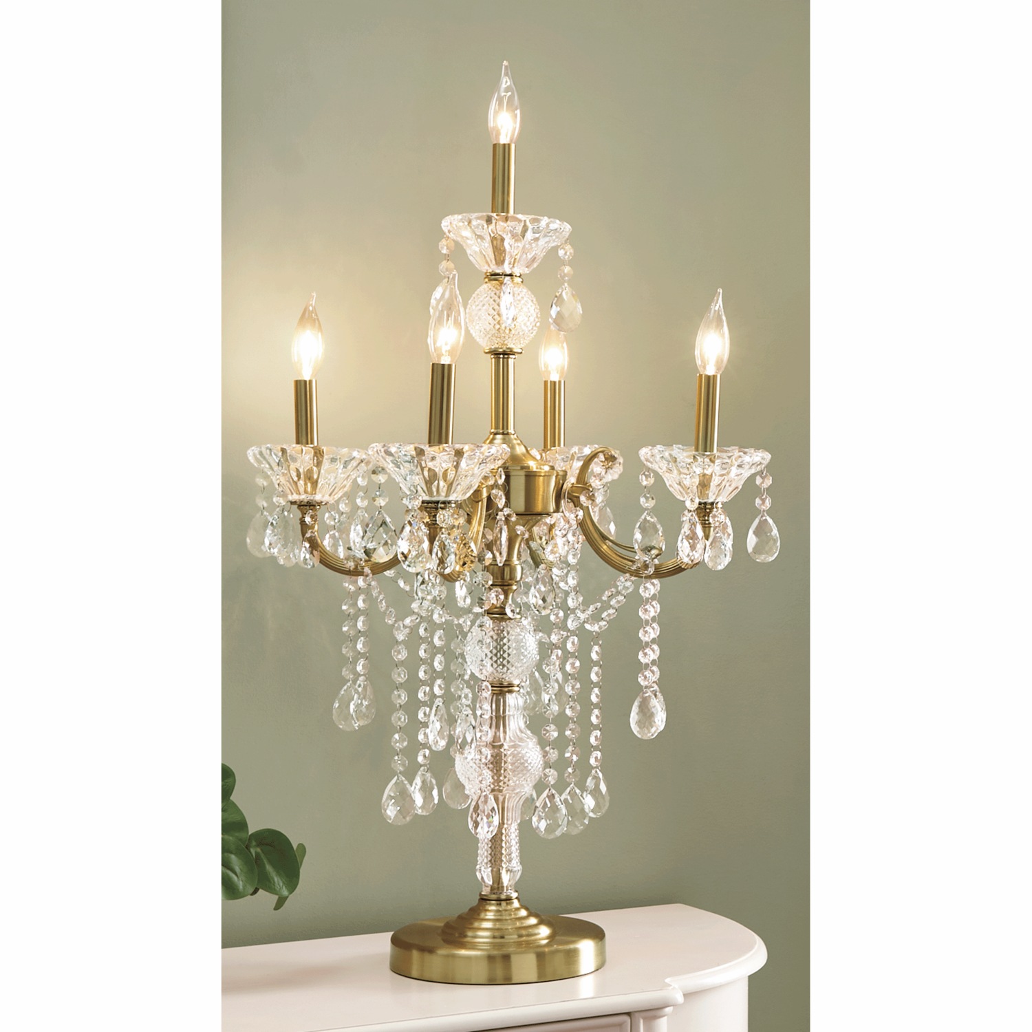 Leonetta Chandelier Table Lamp | Seventh Avenue