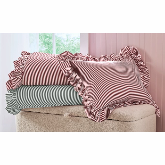 Railroad Stripe Down-Alternative 3-Piece Comforter Set, , large