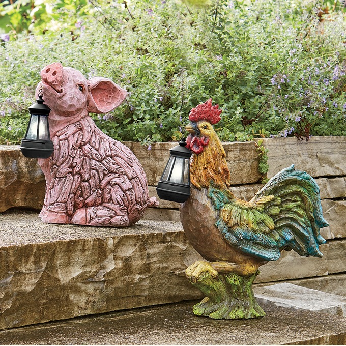 Farm Animal with Solar Lantern, , large