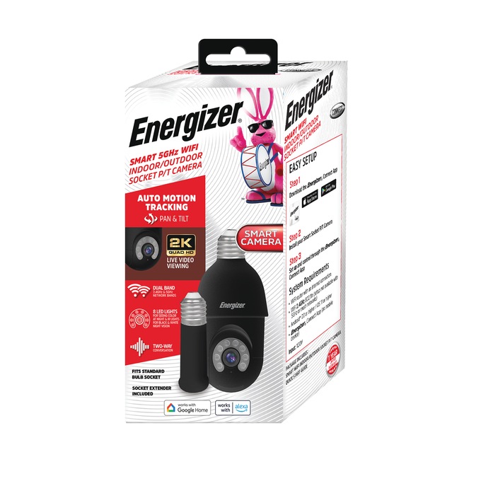 Energizer Smart Socket Camera, Black, large