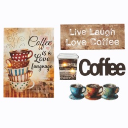 5-Piece Coffee Wall Gallery Set, , large