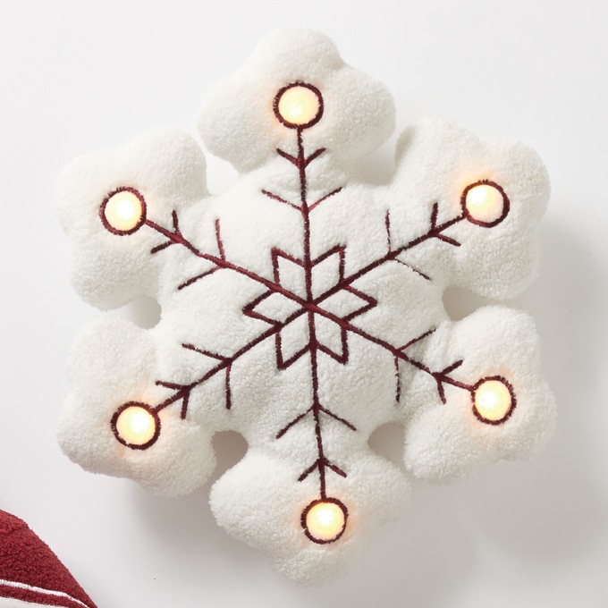 Figural LED Christmas Accent Pillow, , large