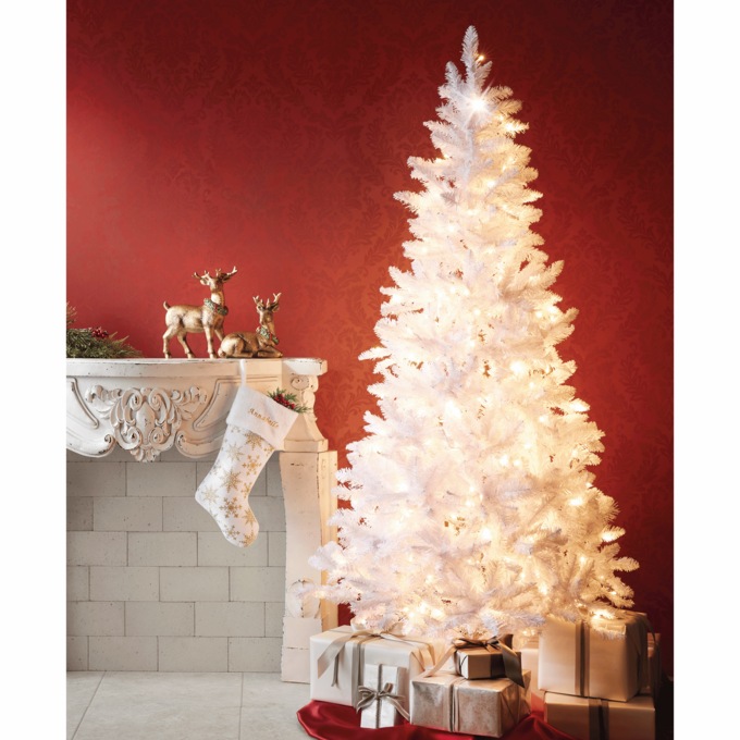 Golden Snowflake Christmas Stocking, , large