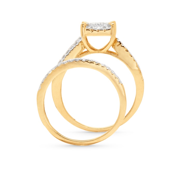 Square Cluster Tri-Bridal Set, , large