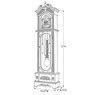 Westminster Grandfather Clock, , large