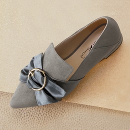 Midnight Velvet Big Bow &amp; Buckle Flat, , large