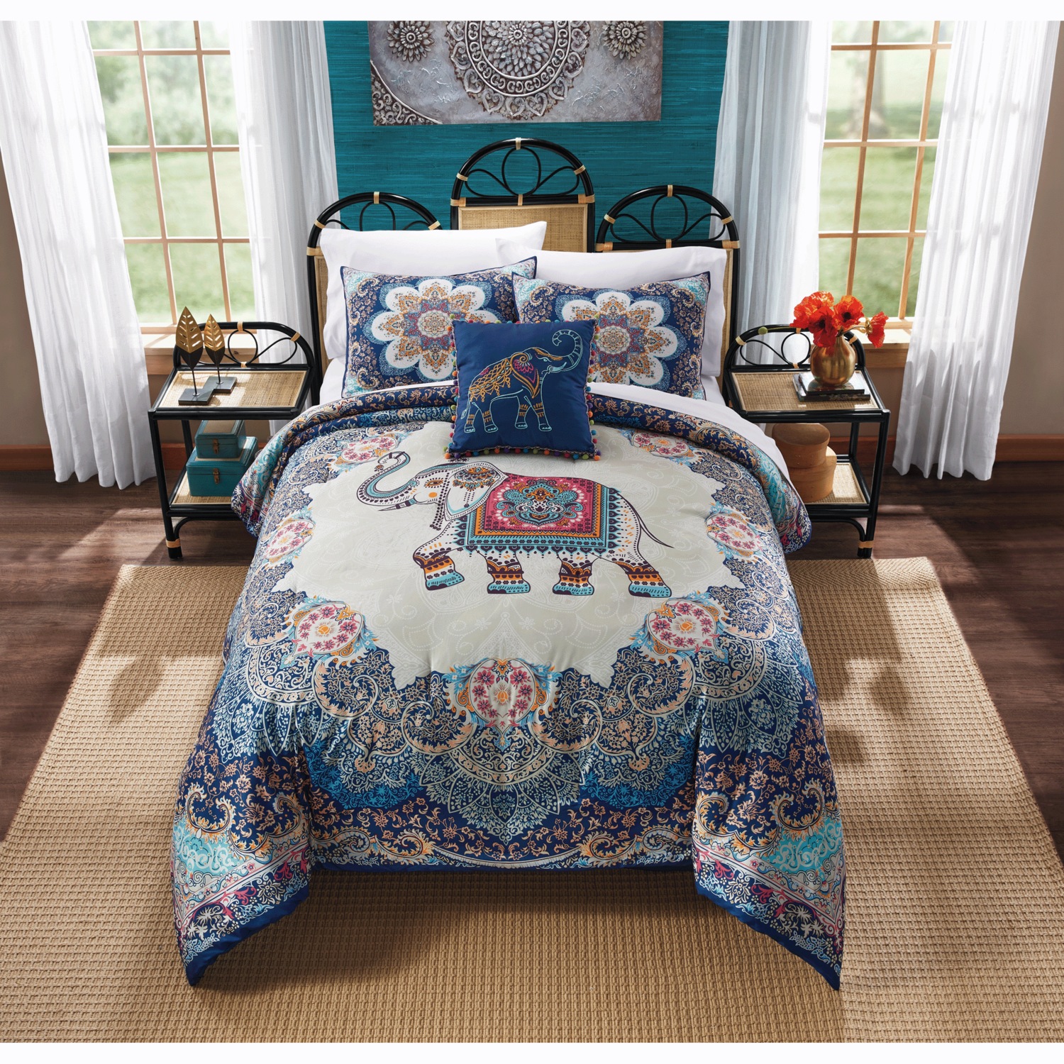 Camila Rattan Headboard | Seventh Avenue