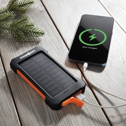 Chargeworx 10,000 mAh Solar Power Bank, , large