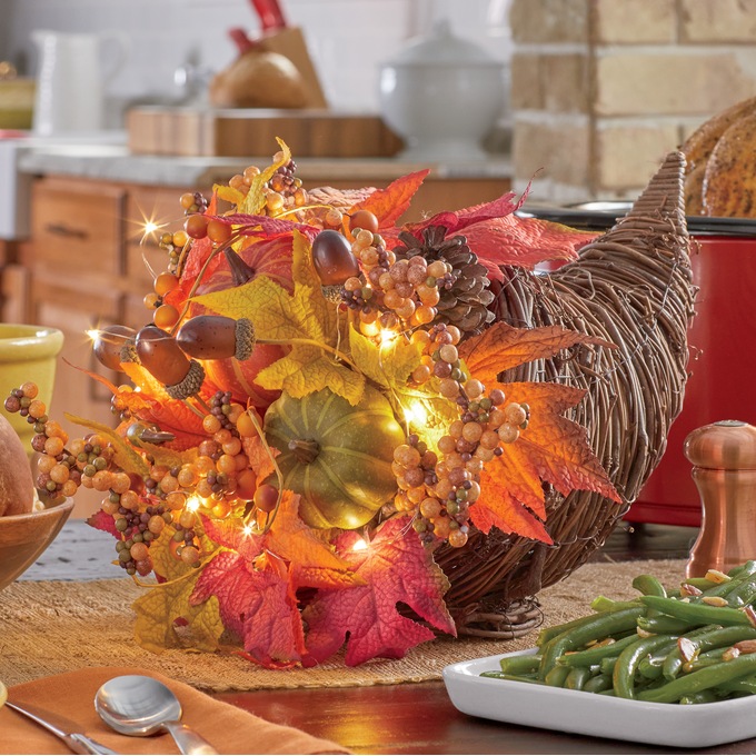LED Cornucopia Centerpiece, , large