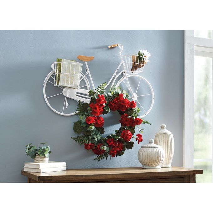 Hanging Bike with Baskets and Hooks, , large
