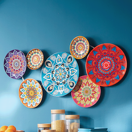 Moroccan Plate Art, , large
